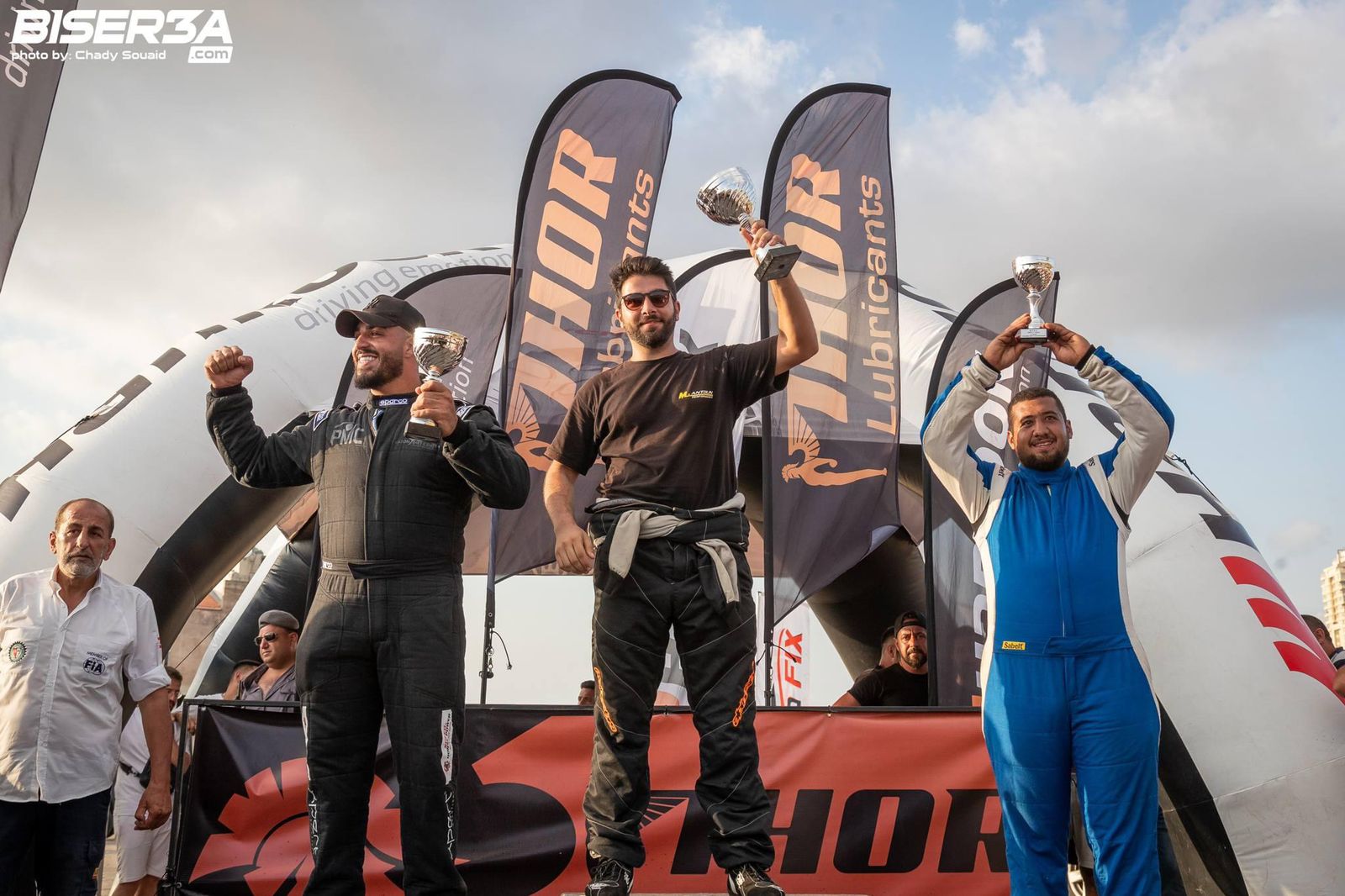 ألقاب السباق الأول للدريفت لهلال وتكليان وسويد وهاروني وأبو خليل